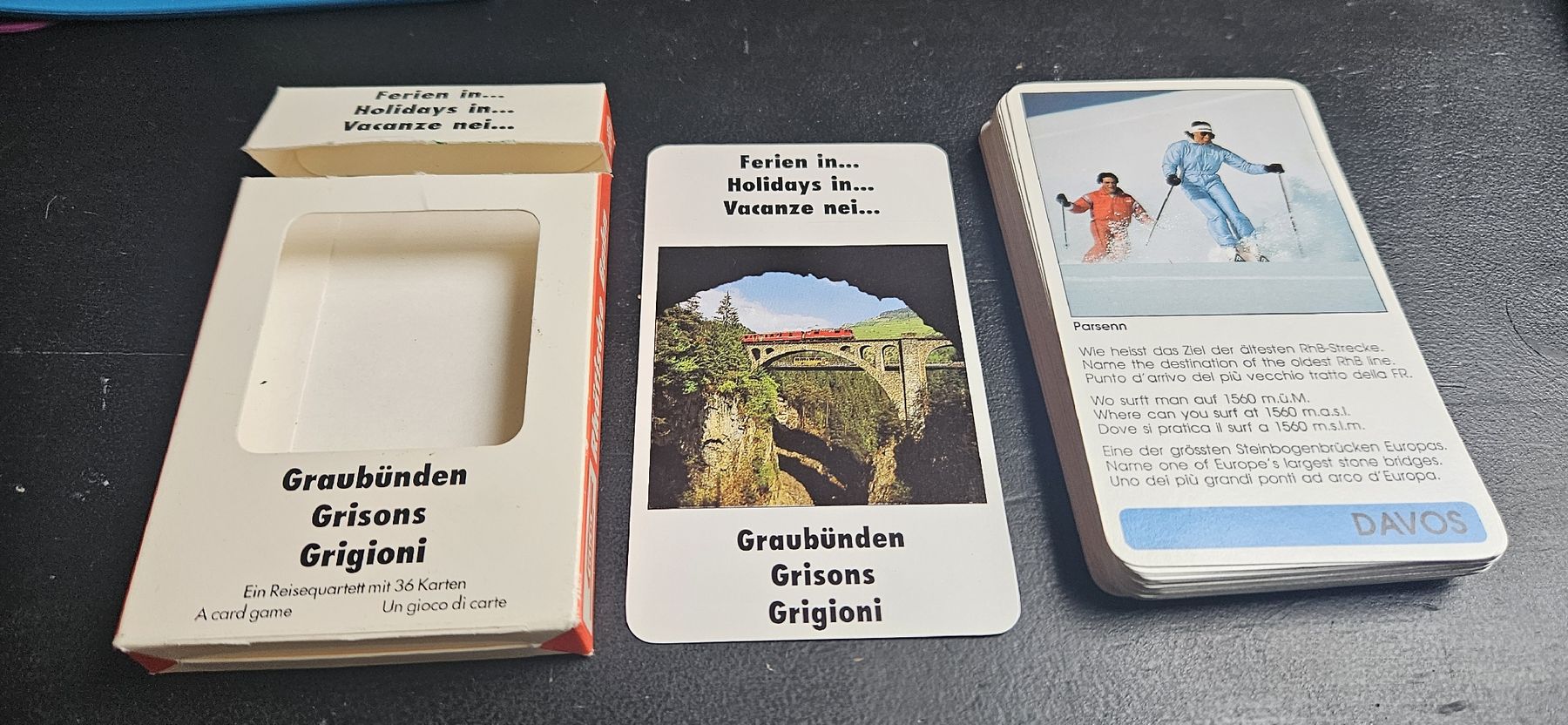 Giochi: Quartett Graubünden- Rhätische Bahn – Usato da Belp venduto da Ginus85 1