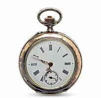 Taschenuhr antik Silber vergoldet
