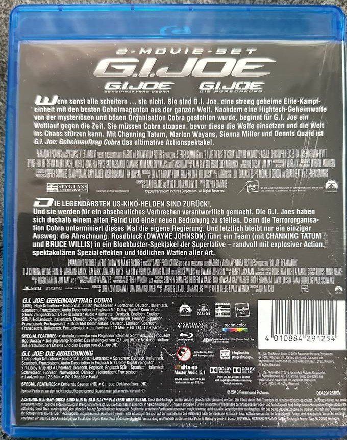 Tutti i DVDs: G.I. Joe Blu-ray 1 bis 3 – Usato da Beringen venduto da Mantafisch1 1