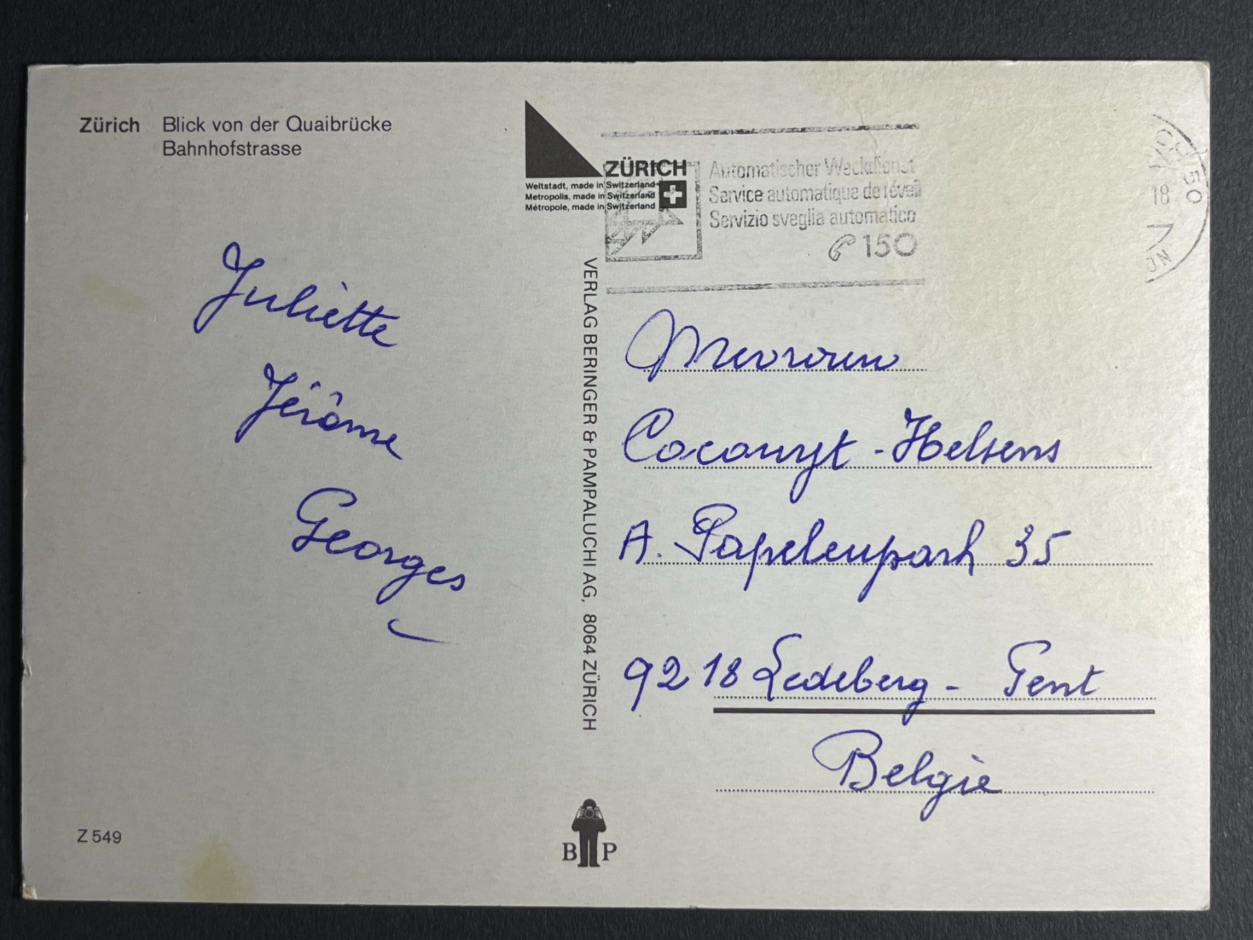 Cartoline postali: Zürich - Zwei Ansichten – Usato da Steg VS venduto da _vinci_ 1