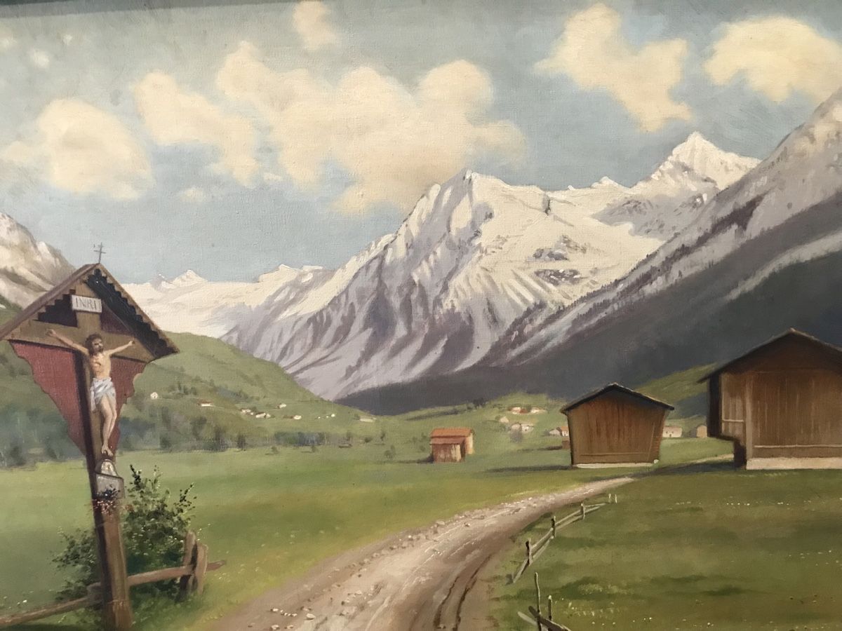 Dipinti: PROBST Klosters mit Blick auf Silvretta – Usato da Wolfhalden venduto da SecondAntique 5