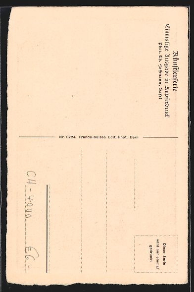 Cartoline postali: Alt-Basel, Kellergässlein, Martha Stift – Usato da Berlin venduto da bartko-reher 1