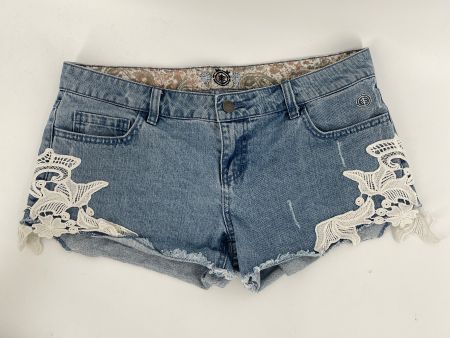 Jeans Shorts mit Spitze Gr. 38 von Element Denim