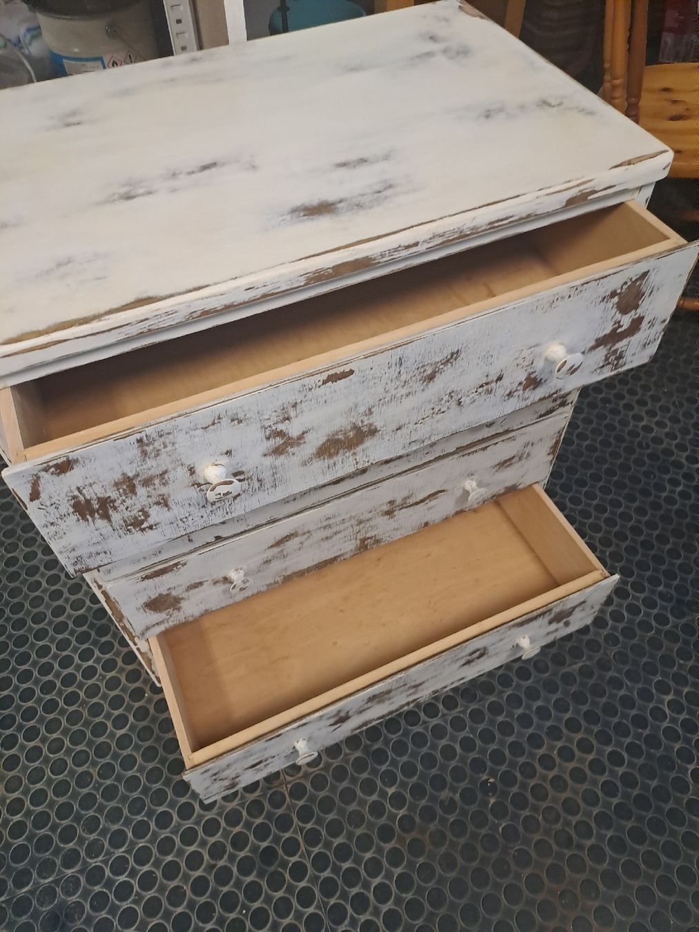 Cassettiere: Kommode weiss shabby chic Holz 4 Schubladen – Usato da Uster venduto da PierGiak 3