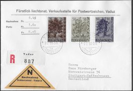 1957 FL NN R/FDC BÄUME II  Serie einwandfrei selten ab 1.-