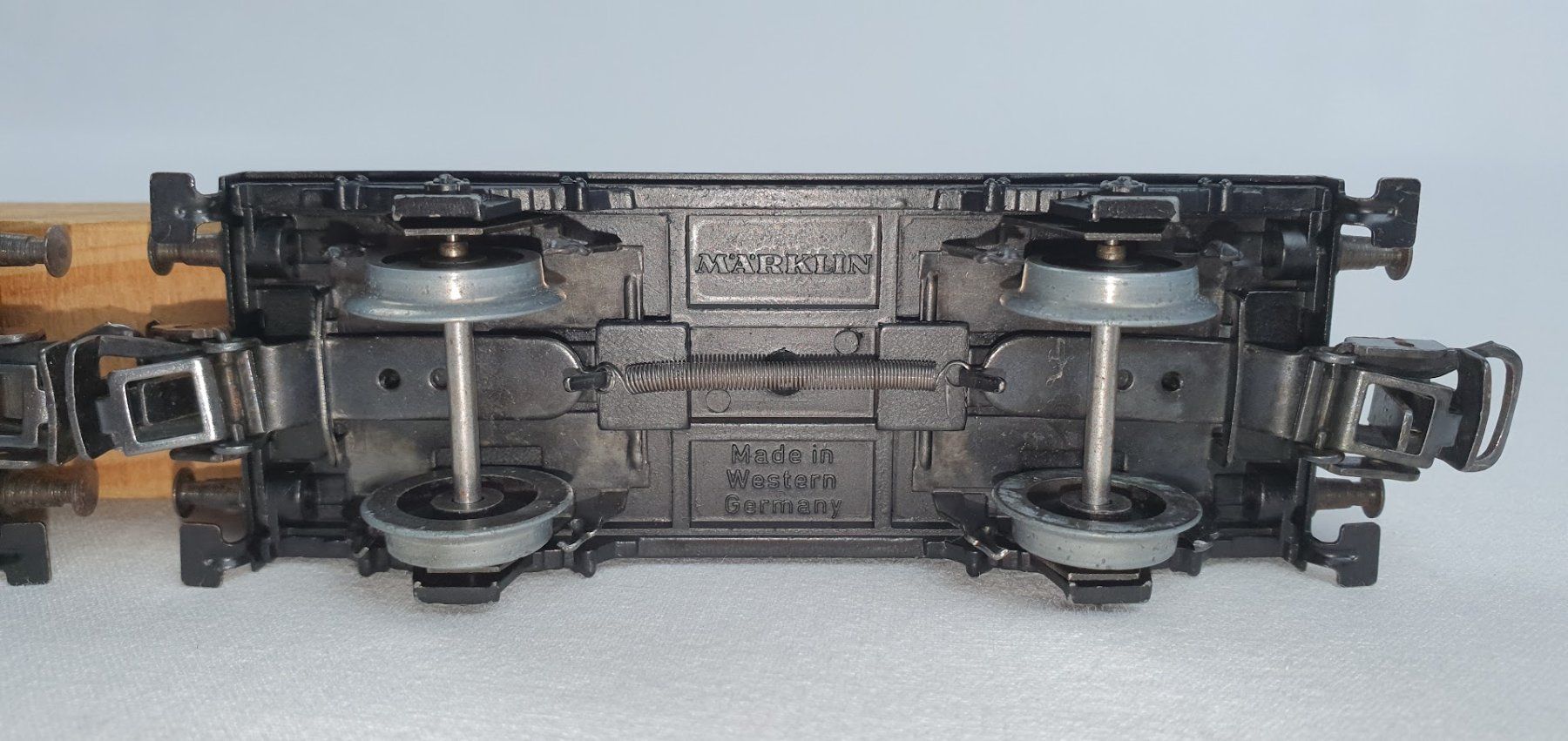 Märklin Modellini di ferrovie: Märklin 4665 DRG/DB Langholzwagen Version: 1974 – Usato da Seon venduto da voAllBah 6