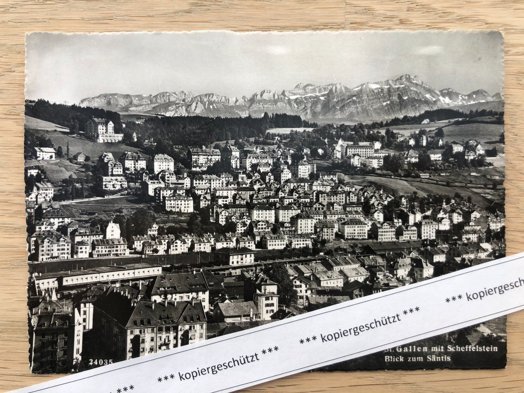 Ansichtskarten: 1956 St. Gallen Scheffelstein Säntis alt AK – Gebraucht aus Hefenhofen von Bierinder