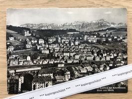 1956 St. Gallen Scheffelstein Säntis alt AK