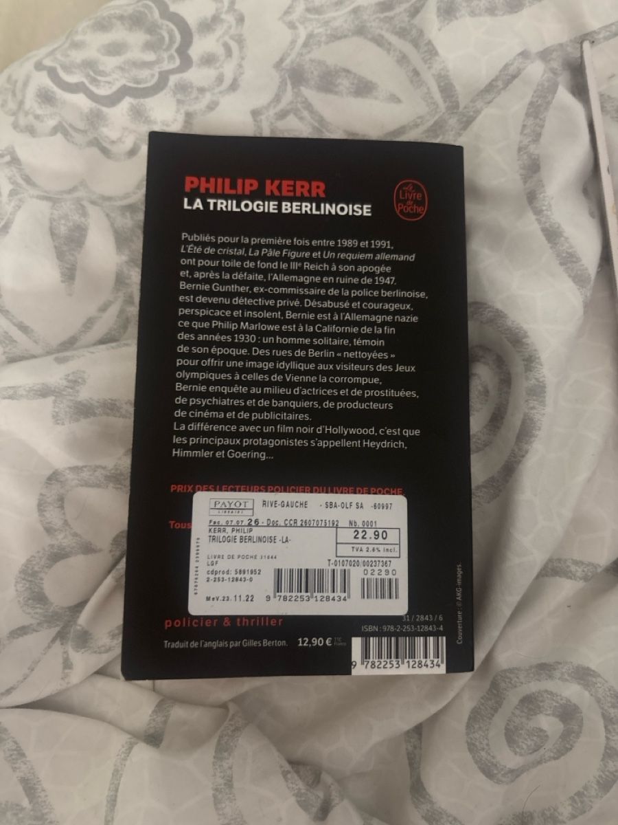 Livres: La trilogie berlinoise Philip Kerr  – Neuf (Voir description) à Collex par leleana00 2
