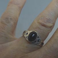 Ring 925 mit synthetischem Stein