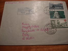 Brief Erste Schweiz.  Helicopterpost, 1948, gelaufen