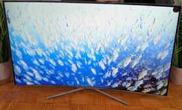 65" UE65KU6500 samsung tv incurvée+pied & comm.  - 3 spots