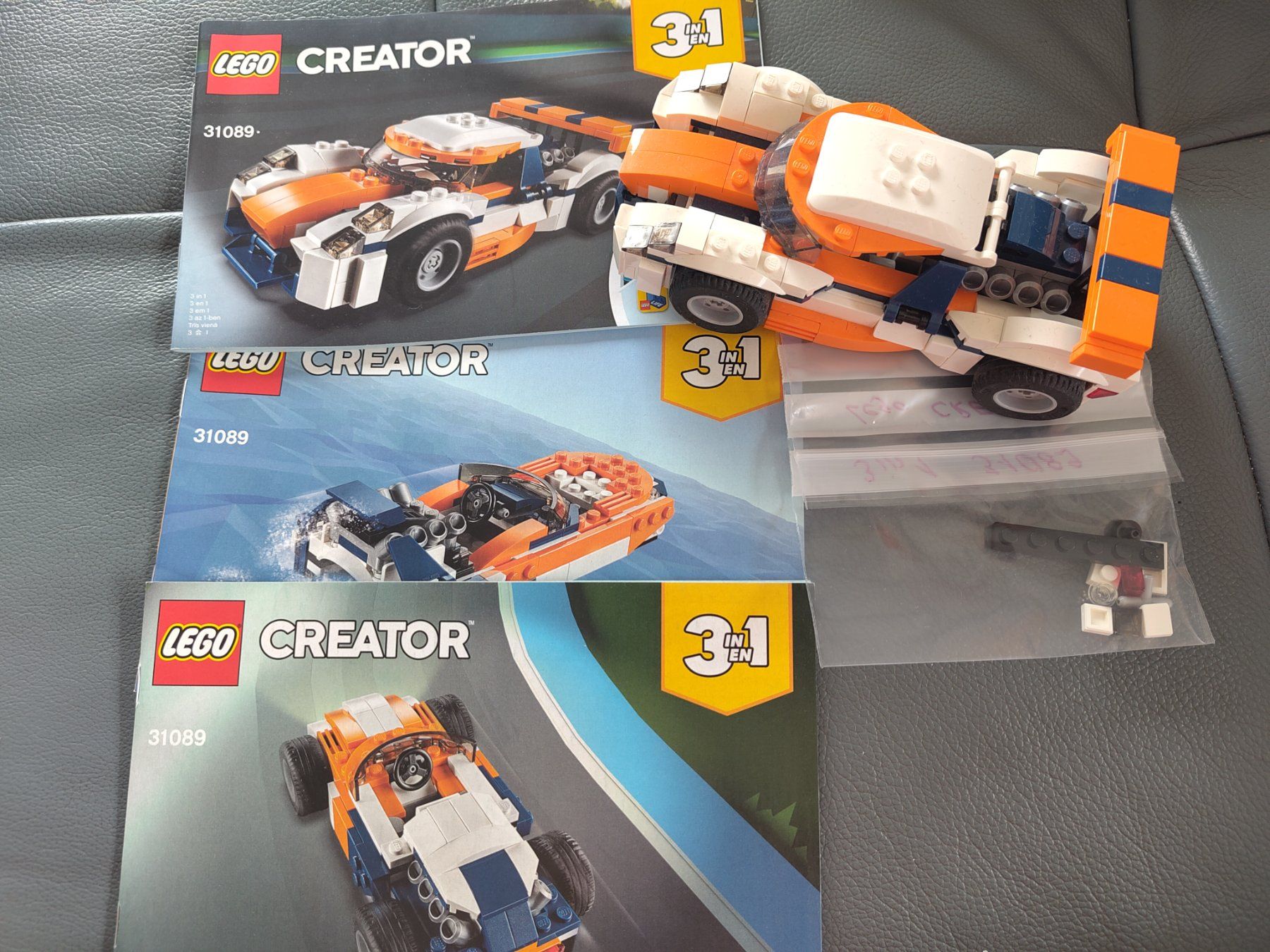 Lego Kit di costruzioni: LEGO Creator 3-in-1 Set 31089 Rennwagen, Boot – Usato da Leuggern venduto da Pummi19