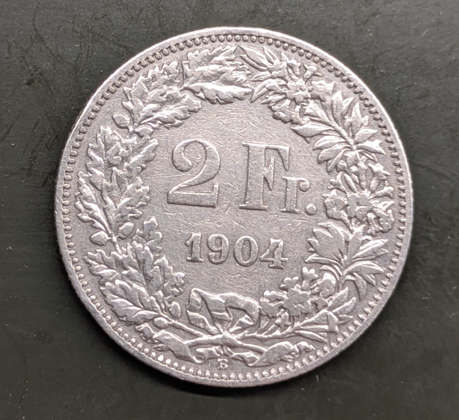 Alle Münzen: 2 Fr. 1904 Silber – Gebraucht aus Zetzwil von Stritzi