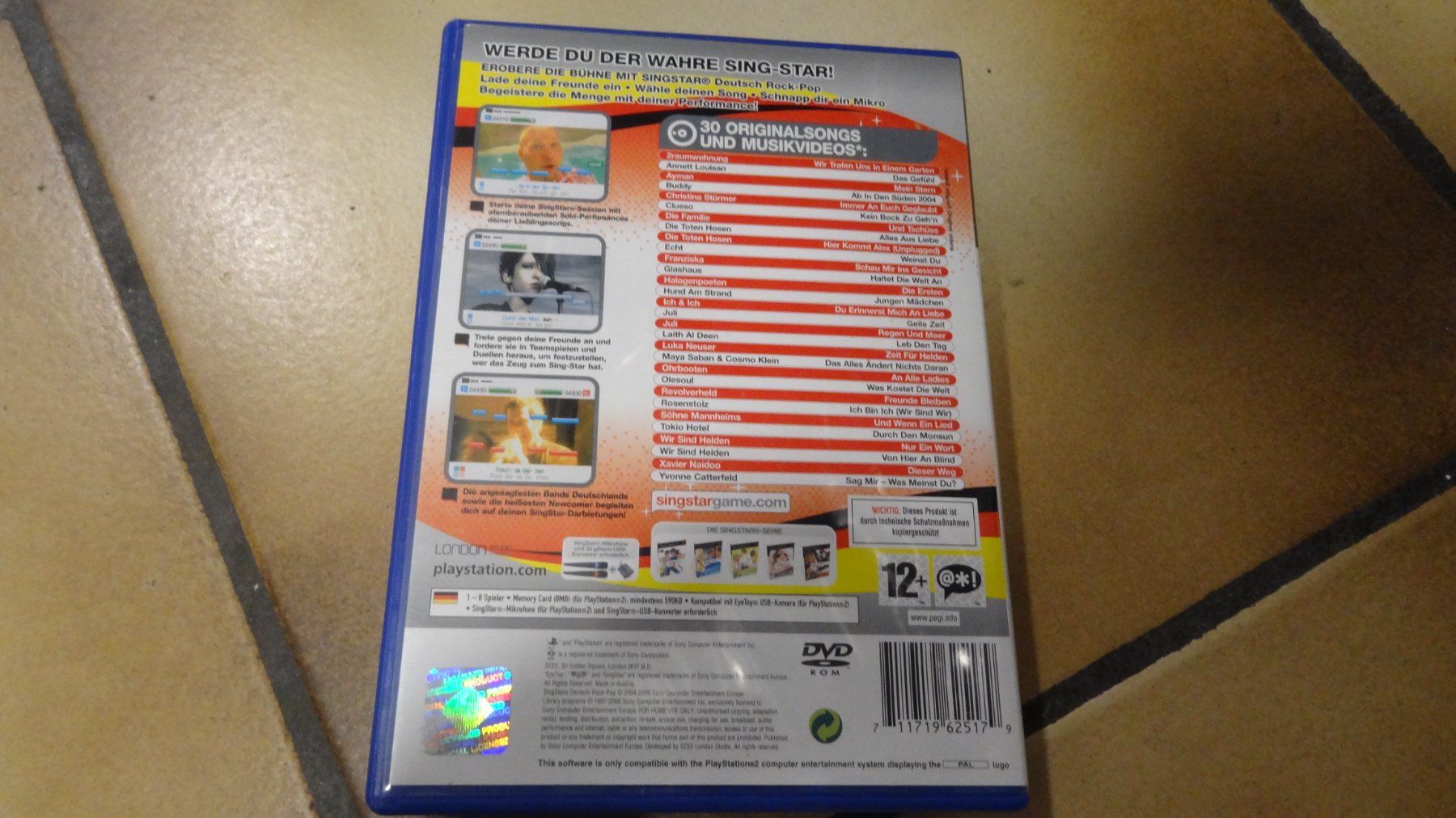 Sony Giochi: Singstar Deutsch Rock-Pop PS2 – Usato da Olten venduto da Disc-Ausverkauf 2