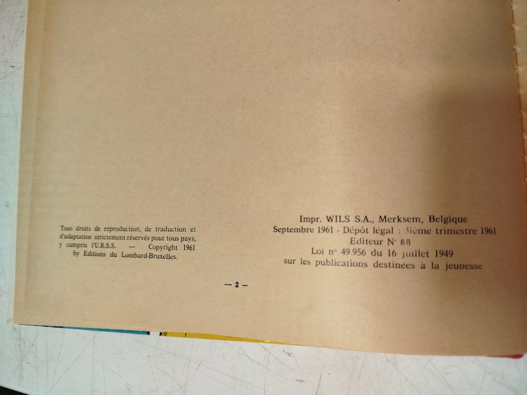 Comics: Lefranc - L'ouragan de feu EO 1961 - Jacques Martin – Gebraucht aus La Chaux-de-Fonds von Emmaus2300CDF 7