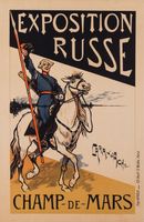 Exposition Russe, Caran d'Ache Affiche original Plakat