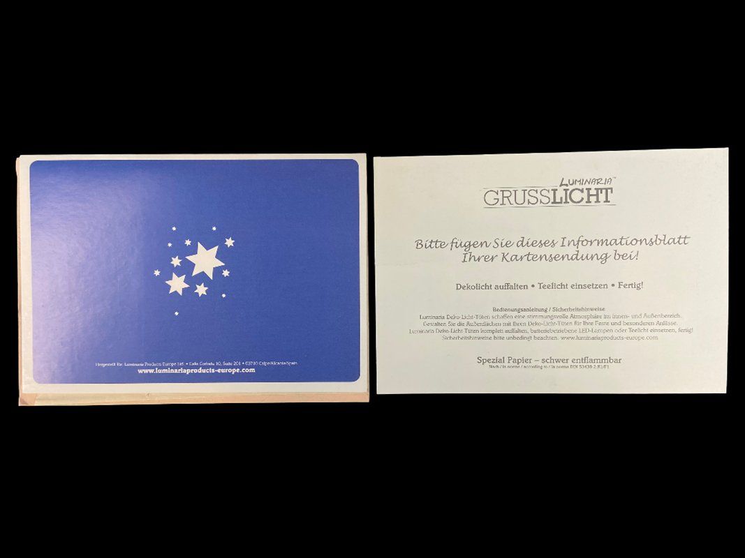 Ansichtskarten: LUMINARIA Grusslicht, 4 Stück – Neu und originalverpackt aus Hünenberg von Restwert_Zug 3