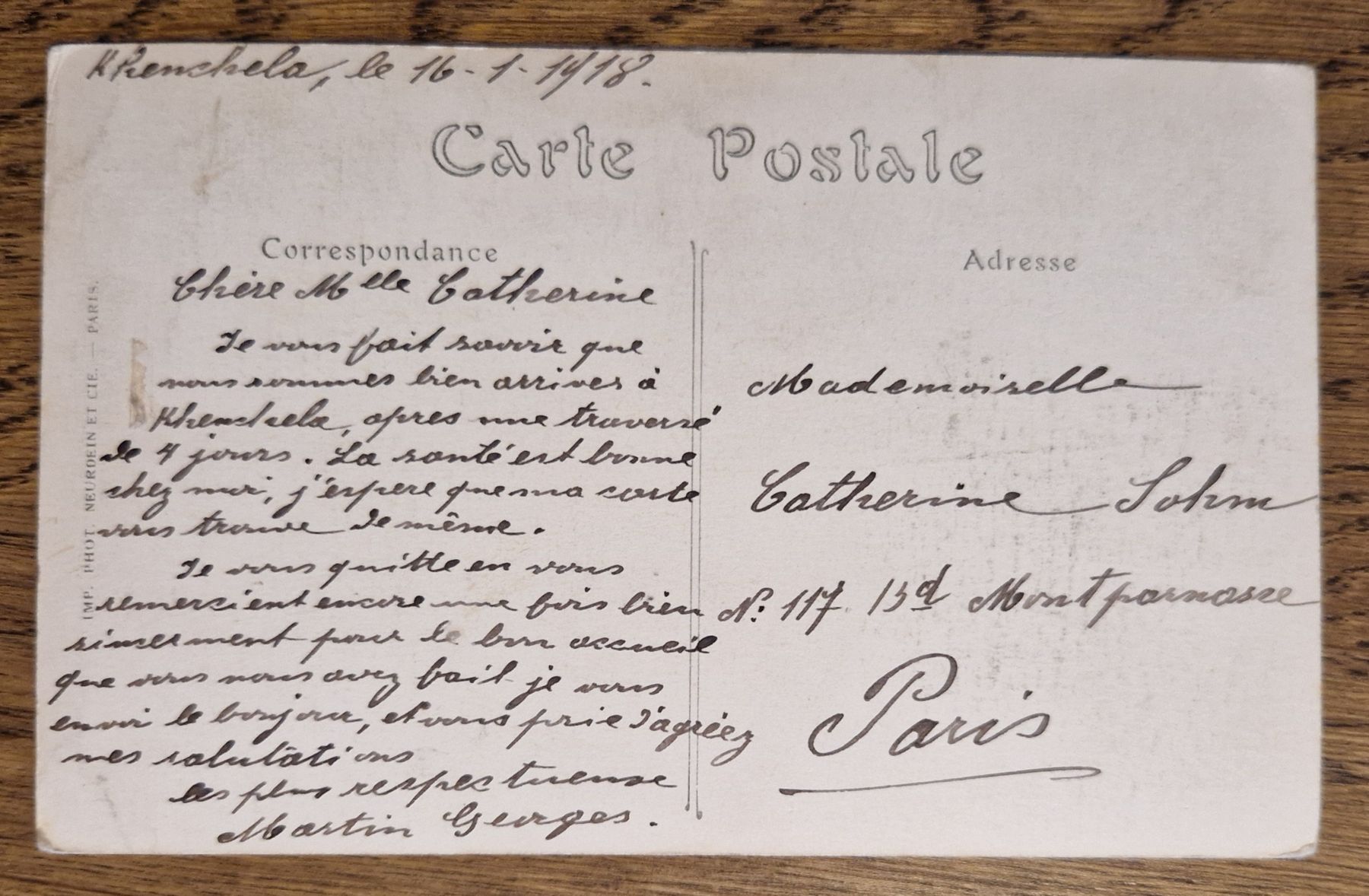 Cartoline postali: Jeune Mauresque 1918, n. Paris – Usato da Ebikon venduto da Donar50 1