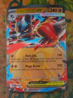 POKEMON  Mega Lucario EX HP340  I MEP EN  (190 MM x 135 MM)
