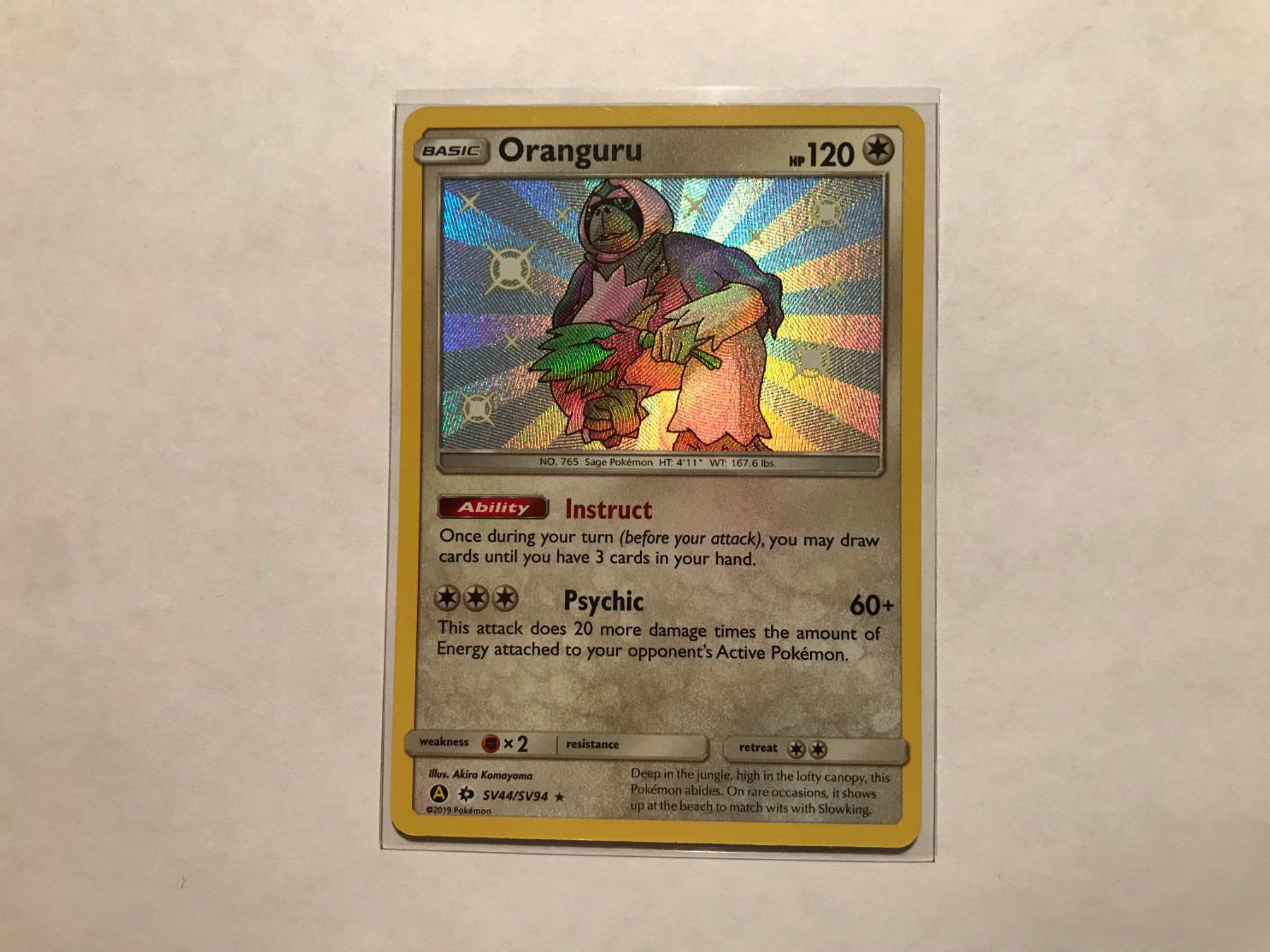 Pokémon Sammelbilder & Trading cards: Oranguru Shiny Hidden Fates EN – Gebraucht aus Hagendorn von Pokecollectorch
