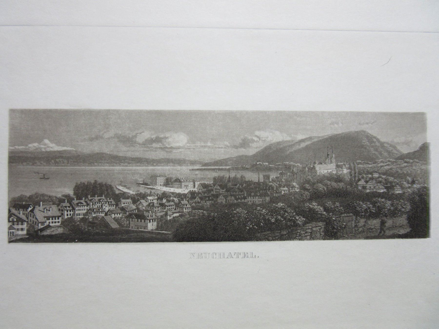 Incisioni: NEUENBURG  AQUATINTA – Usato da Gersau venduto da grafik-kunst