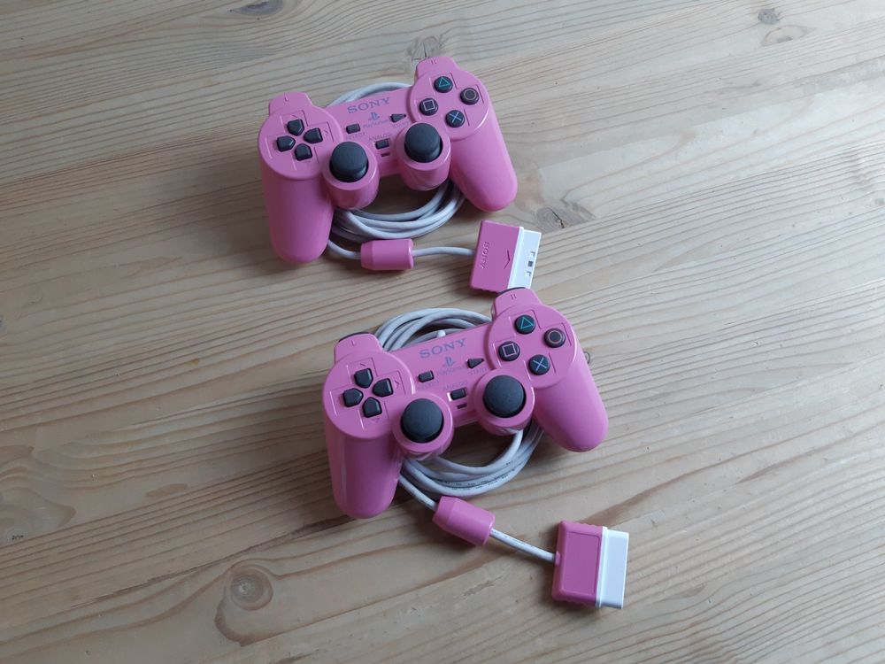 coque Dessus manette rose Playstation sony avec joystick SCPH-10010