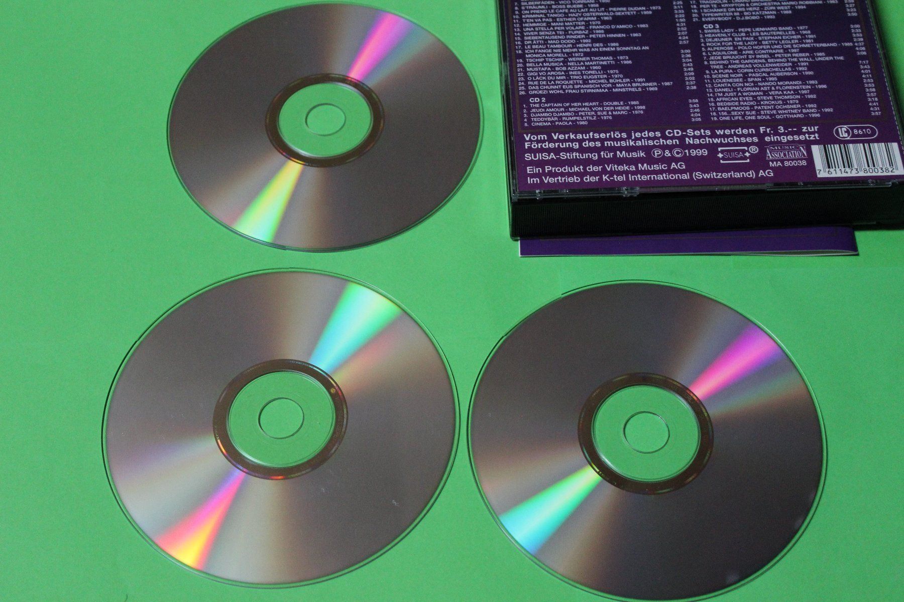 CD: 66 ORIGINAL SWISS HITS 3CDs Compilation 1999 – Usato da Tübach venduto da JamesStone 4