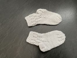 Handgestrickte Baby-Kinder-Socken Fusslänge 12 cm Gr.20/21