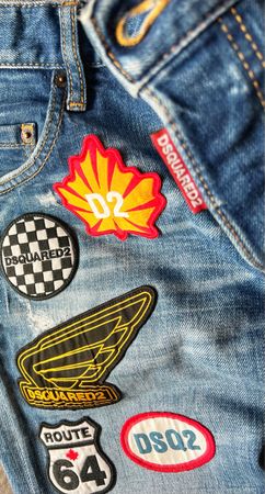 Dsquared2 Patch jeans uomo 46