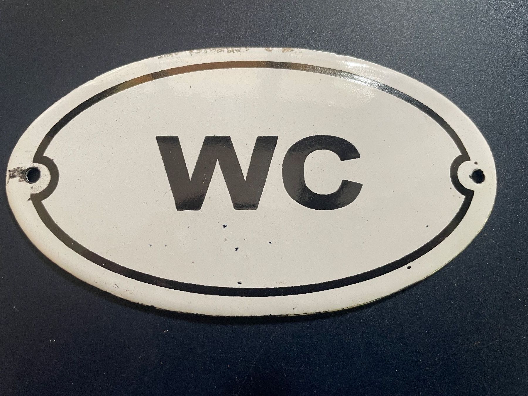 Ecriteaux: Emailschild/WC/Oval/Antik – Neuf (Voir description) à Volketswil par rubin74