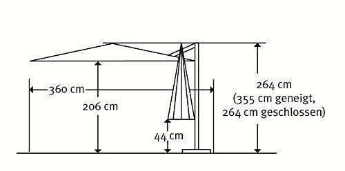 Ombrelloni: SchneiderRhodosTwist 300x300cm Anthrazit – Nuovo e nell'imballaggio originale da Bottighofen venduto da zaap 2