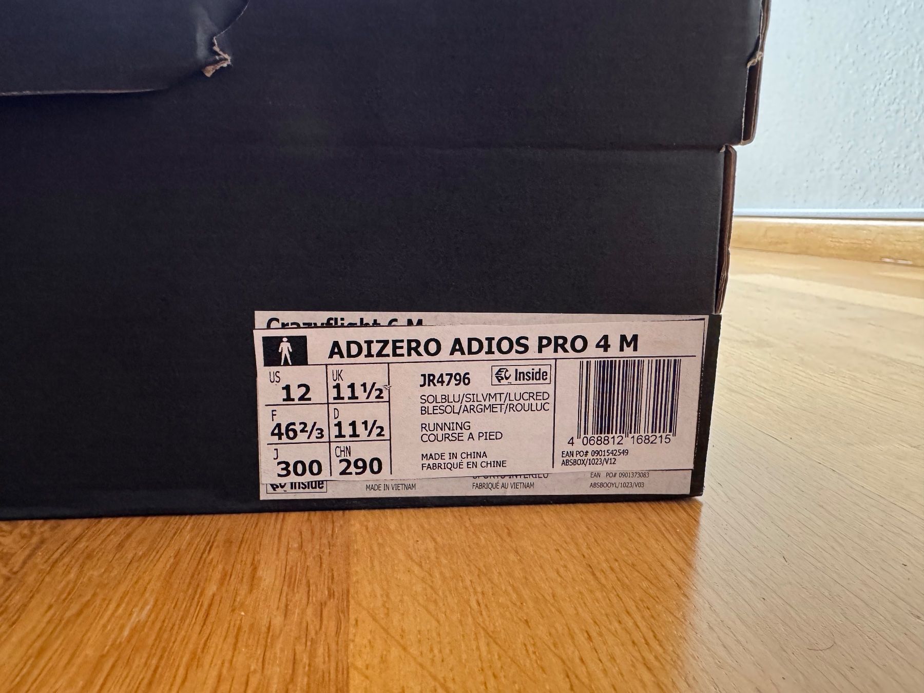 Adidas Scarpe da uomo: Adidas Adizero Adios Pro 4 – Nuovo e nell'imballaggio originale da Zürich venduto da LDMNB 1
