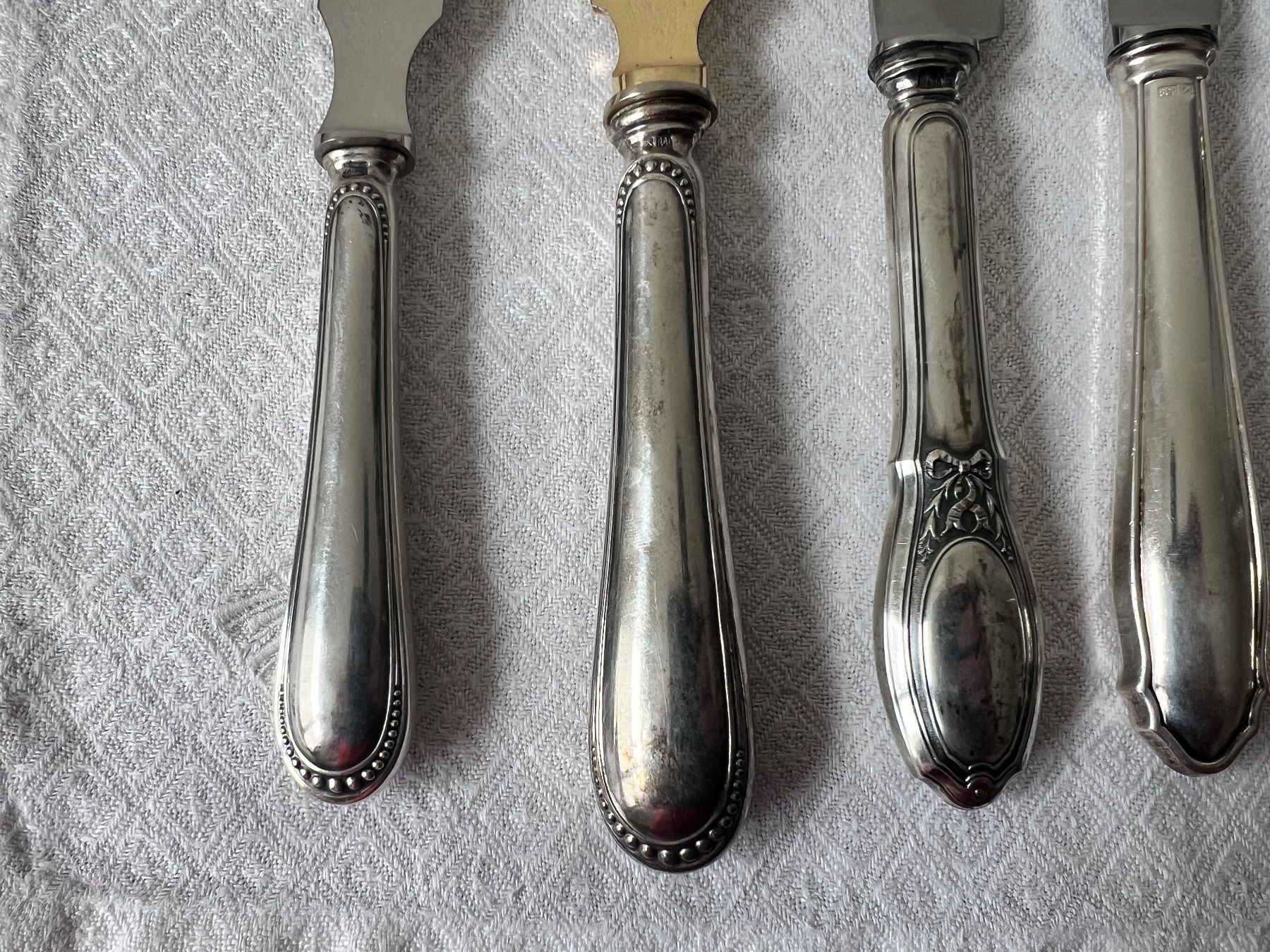 Posate: 7 Jezler Messer Griffe Silber 800 – Usato da Münchenbuchsee venduto da Volver64 6