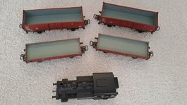 Märklin Lok Set Dampflok 3029 Analog/4 Güterwagen H0 WS/12