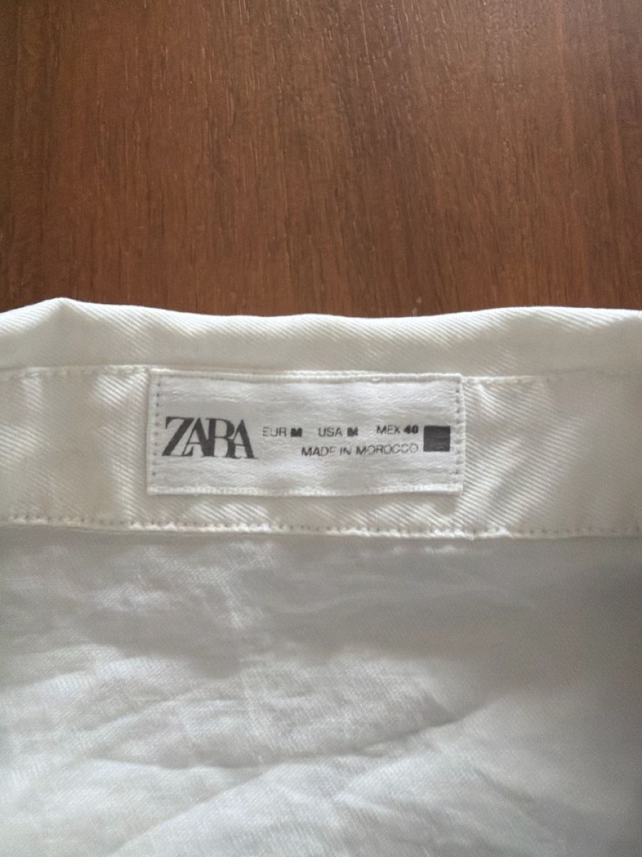 Zara Camicie: Weisses Kurzhemd – Nuovo (secondo la descrizione) da Dietikon venduto da me9_mh2j 1
