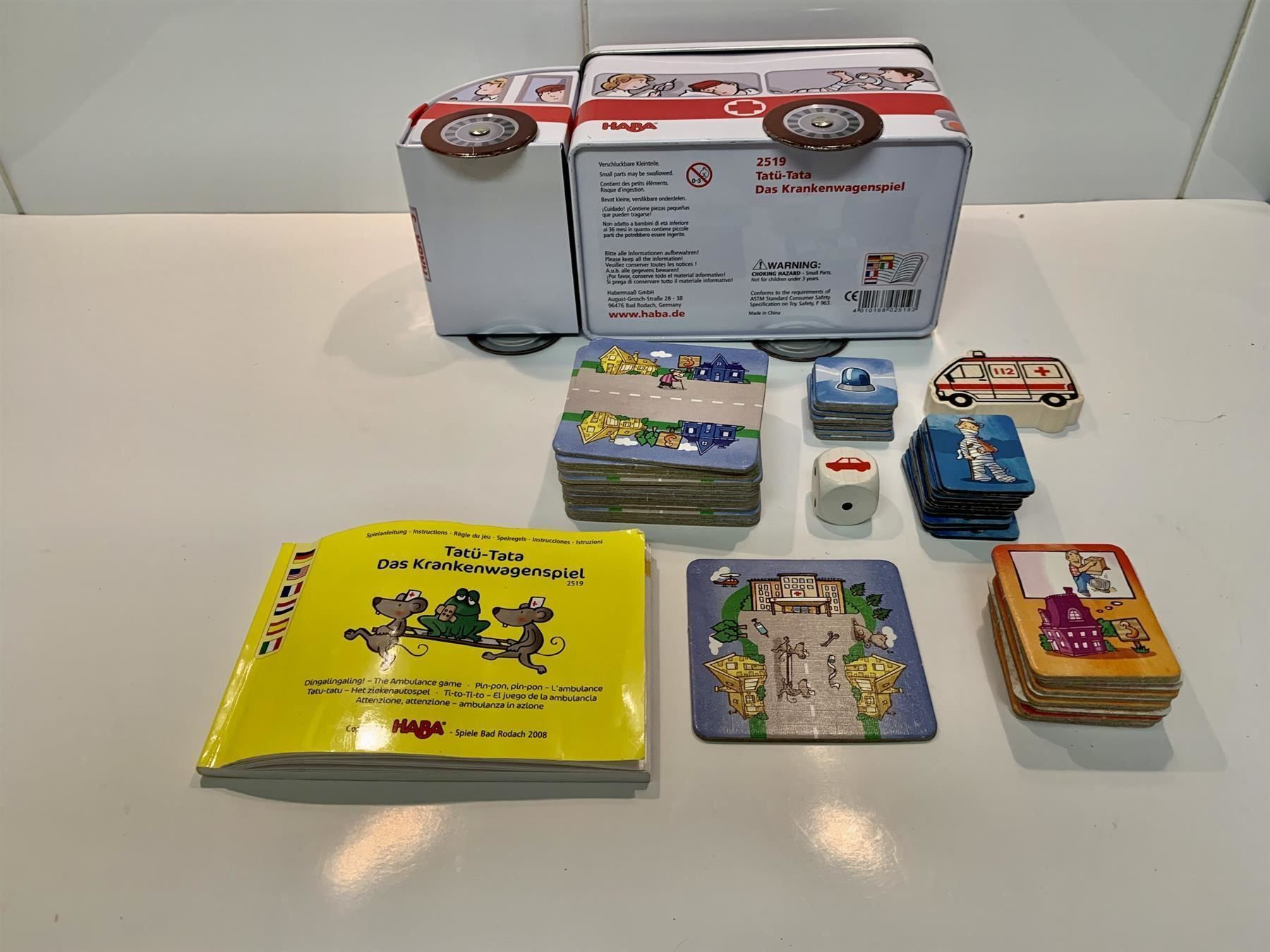 Spielzeuge: Krankenwagenspiel Blechdose komplett – Gebraucht aus Kerzers von tisyayasuBE 2