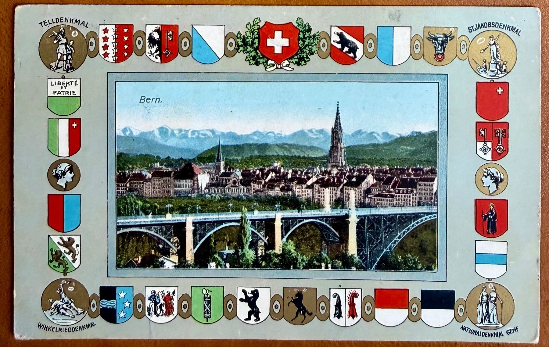 Cartoline postali: Bern -  Cantons  Suisse 1909... Schön ! – Usato da Lutry venduto da Ediego