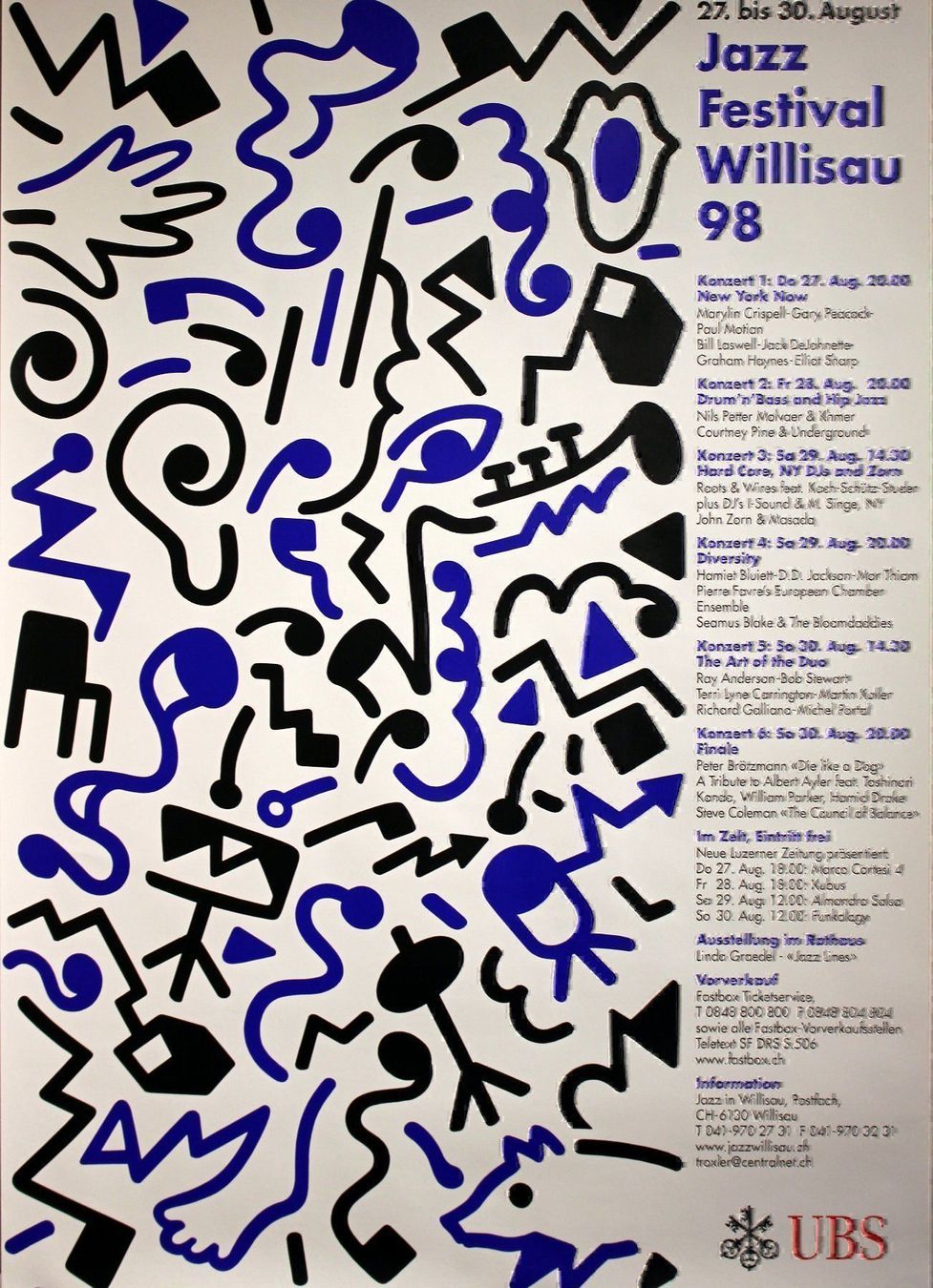 Poster & Bilder: Jazz Festival Willisau '98 – Gebraucht aus Eggenwil von Joyart