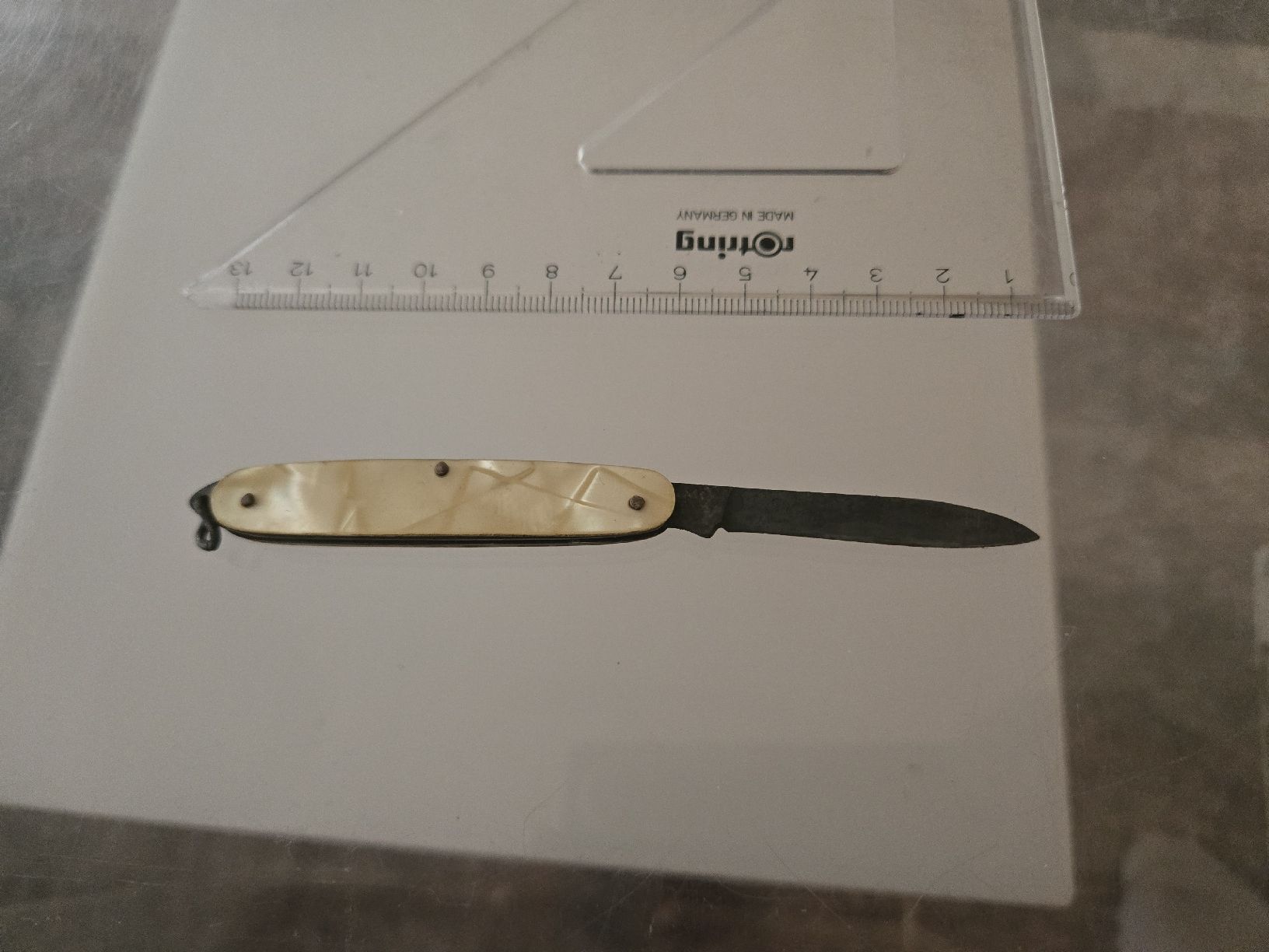 Taschenmesser: 🤍 Antikes Taschenmesser – Perlmutt – Gebraucht aus Bussigny von Kfdlt