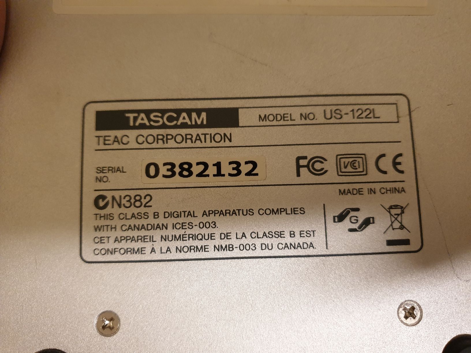 Tascam Registratori: Tascam US-122L USB 2.0 Audio/MIDI Interface für PC/Mac ? – Difettoso da Ittigen venduto da Ziok187 4