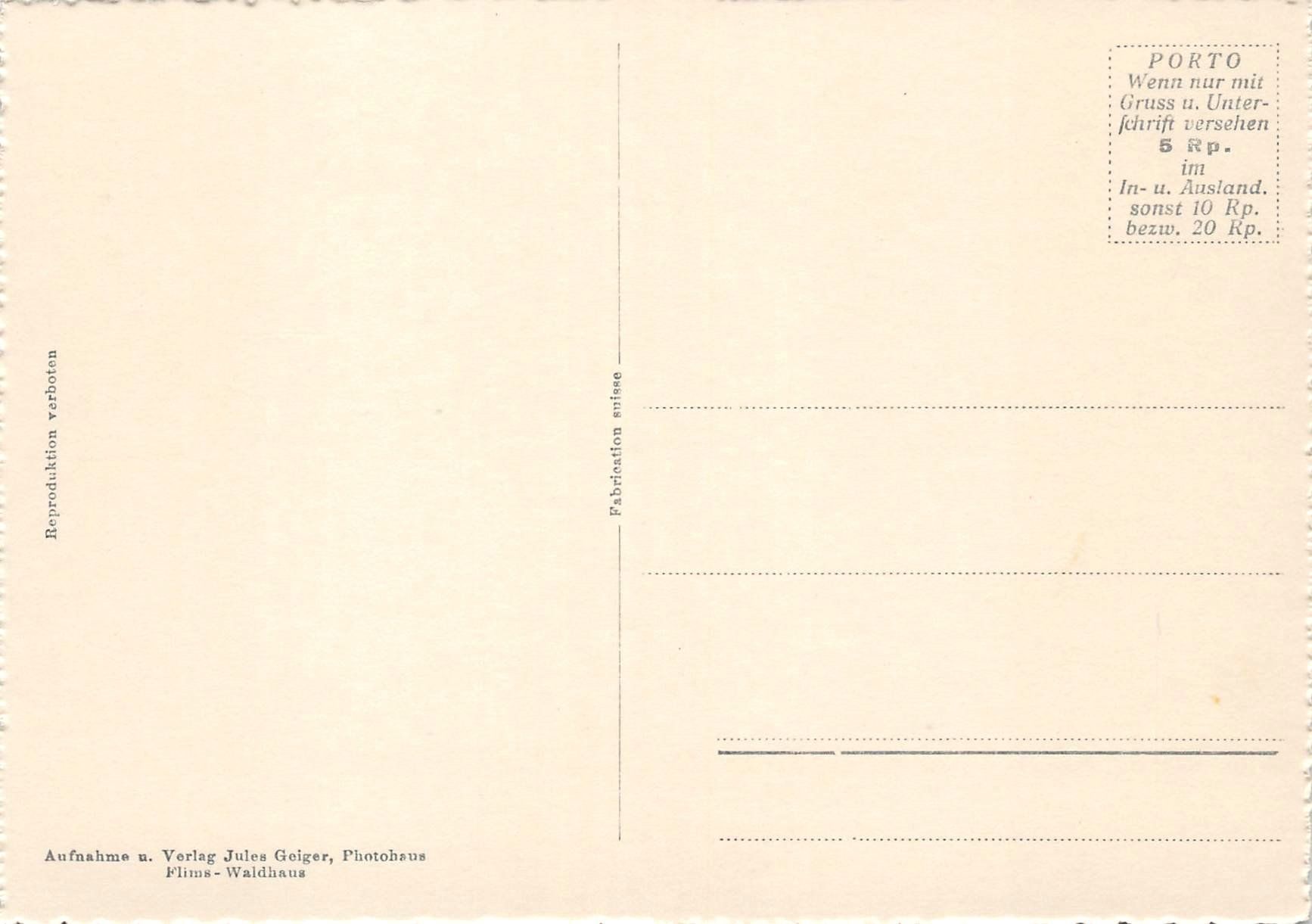 Cartoline postali: Viamalastrasse bei Rongellen – Usato da Ottikon b.Kemptth. venduto da Neptun1974 1