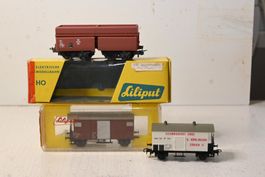 Liliput HO Modellbahn Waggons+ Ruco HO/DC