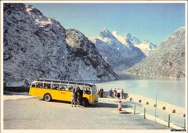 Postauto // Grimsel FBW Saurer etc. CH Alpenpost Stausee