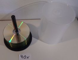 35 CD-R Rohlinge, 700 MB, 80 min, 52x, silver auf Spindel