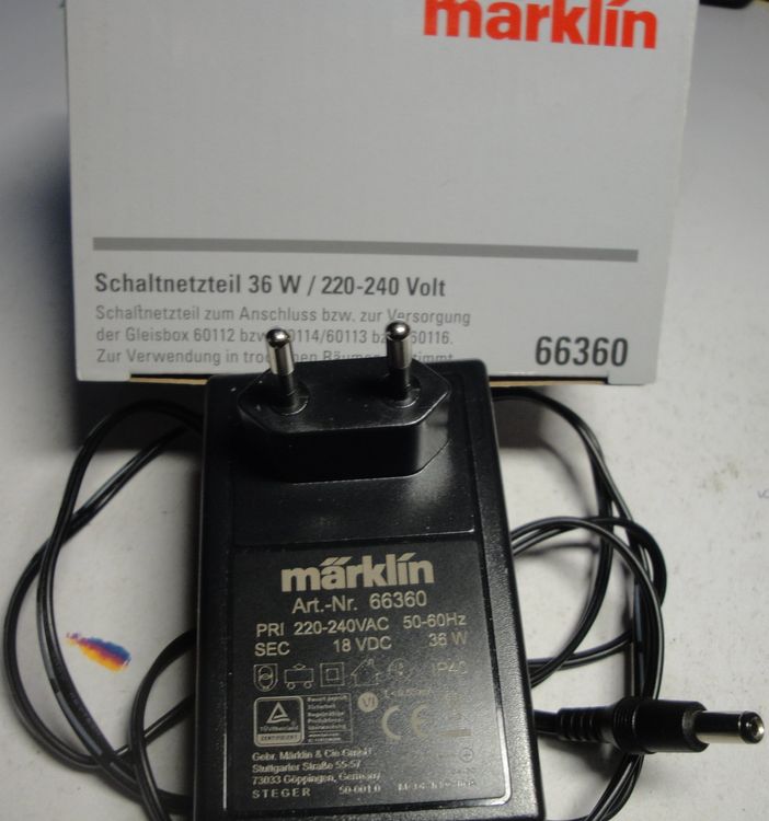 Schaltnetzteil 36 W/Märklin 66360 (Gebraucht) in Glis für CHF 30 – mit ...