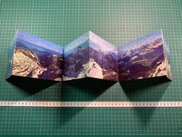 Säntis, vintage Souvenir Leporello, Alpen, Churfirsten