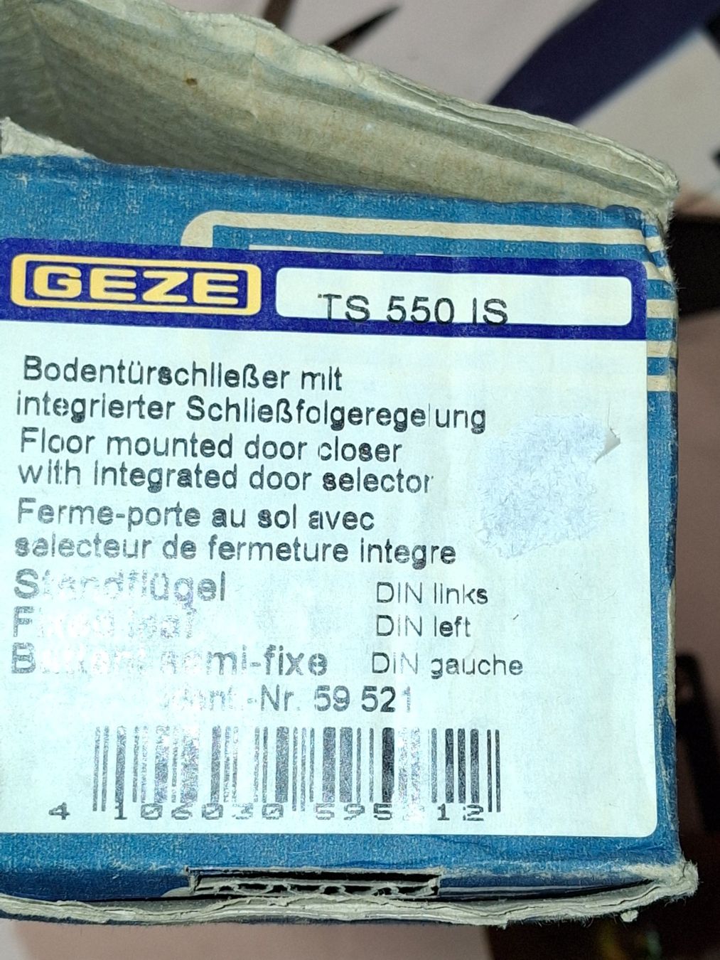 Geze Eisenwaren: Bodentürschliesser TS 550 IS – Neu und originalverpackt aus Rothenfluh von Gastoni 3