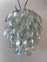 Deckenleuchte Kristalloptik Anhänger Lampe Glas Deko vintage