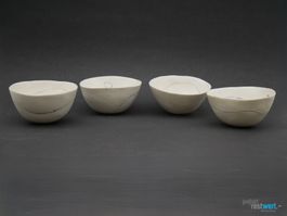 Handgemachtes 4er Set Keramik Dipschalen